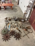 Antique tools, hoe parts plus