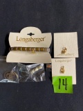 Longaberger bracelet, charms, Pin