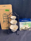 CC Miniature Mixing Bowls and Stand 2 x $