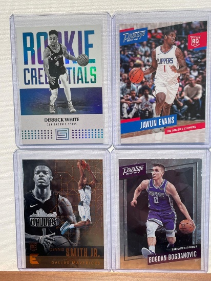 Derrick White, Dennis Smith, Jawun Evans, Bogdan Bogdanovic Rookie cards