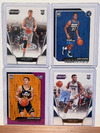 4x-Buddy Hield, Grayson Allen, Davis Bertrans, Josh Okogie Rookie cards