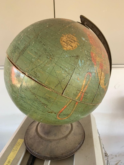 Antique 12 inch Standard Globe world globe very neat piece