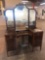 Antique vanity with mirror