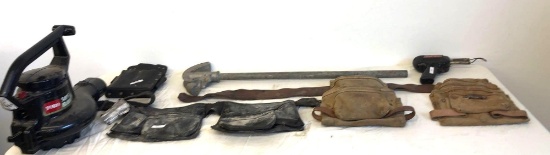 Pipe bender, tool pouches plus