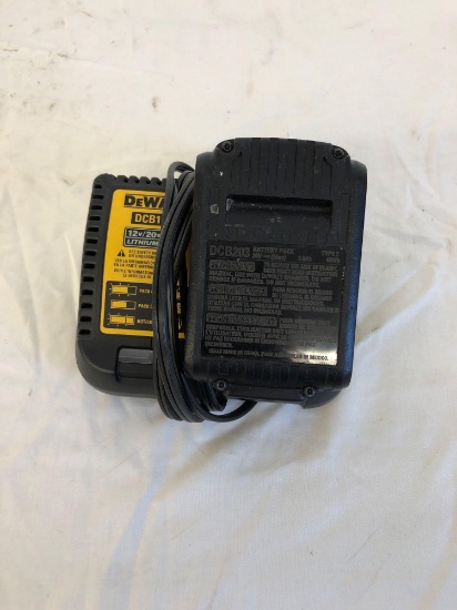 DeWALT 20V charger and battery