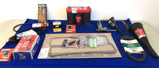 New car gaskets, spark plugs, filters plus