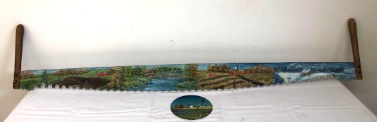 Vintage decorative hand saw