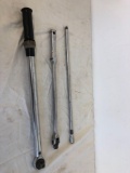 Extention, breaker bar and torque wrench