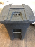 New 32 Gallon Toter recycling bin with lock