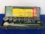 Wrench and socket set