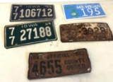 Vintage license plates