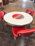 Coca Cola table and 3 chairs