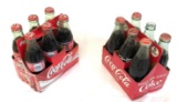 2 six pack Coca-Cola classic bottles