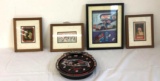 Clock and decorative frames