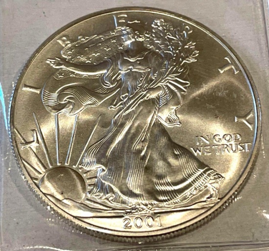 2001 American Eagle 1oz Fine Silver
