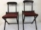 2X- antique folding chairs