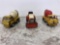 3X-TONKA red and white cement trucks and Allis-Chalmers tractor