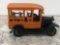 Vintage Orange and Black Taxi