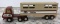 TONKA Horse Cattle Semi 55010 and Trailer 811974-A