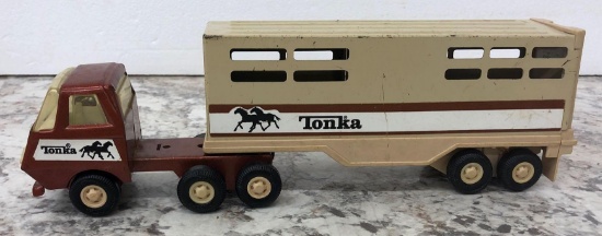 TONKA Horse Cattle Semi 55010 and Trailer 811974-A