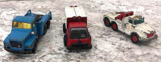 SCAMMELL Heavy Wreck Truck K-2, TONKA red and white box truck, GUISVAL BLUE Volvo truck