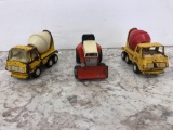 3X-TONKA red and white cement trucks and Allis-Chalmers tractor