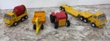 TONKA cement mixer, Semi, scraper and BULLDOG tractor