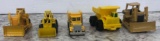 HOT WHEELS, CAT, TONKA, ERTL, dozers and dump trucks