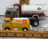 SCHAPER MFG Co. Semi, TOOTSIETOY 1970 Shell truck BBC and ERTL Amoco Oil MACK 1926 BullDog