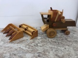 1989 Lawrence Wilhelm tractor R.R.3 #46 wooden