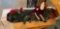 Christmas decor - garland and santa