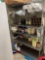 Metal shelving unit - contents not included