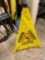 Caution wet floor sign