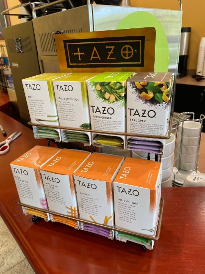 Tazo Tea rack - contents not included