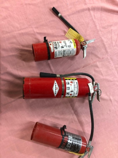 Fire extinguishers 3 total