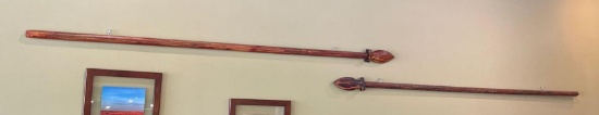 Spears - wall art (2) each 99 inches