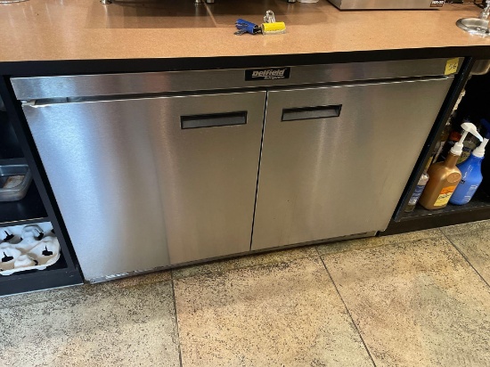 Delfield under counter refrigerator