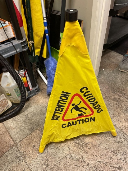 Caution wet floor sign
