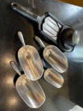 Ice scoopers and mandolin slicer