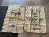 Burlap coffee bags (2)