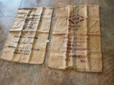 Burlap coffee bags (2)