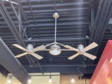 Double have a ceiling fan with light - 3 ft drop- with remote