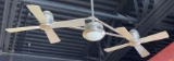 Double have a ceiling fan with light - 3 ft drop- with remote