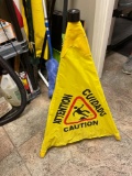 Caution wet floor sign