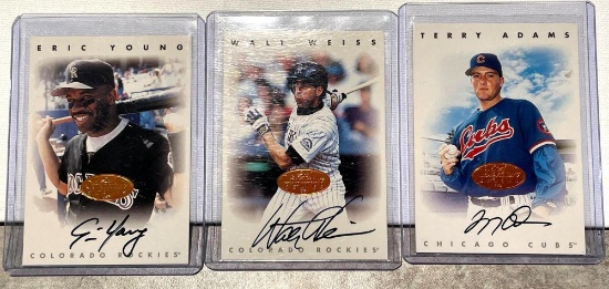 3x-Young, Weiss, Adams Leaf signature series cards