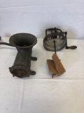 Antique meat grinder and mixer