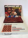 Checkers, chess and busker Du board games