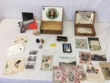 vintage picture and boxes