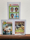 1979 Topps Football cards including Staubach, Cowboy team leaders and NFC championship game