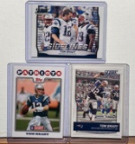 3x-2008 Topps and 2016 Score Tom Brady Cards